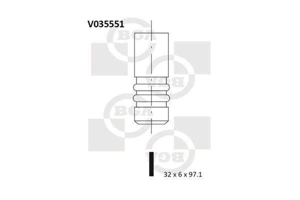 

Впускной клапан BGA V035551