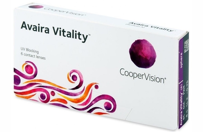 Контактные линзы Avaira Vitality 6 линз -0, 25  - купить со скидкой