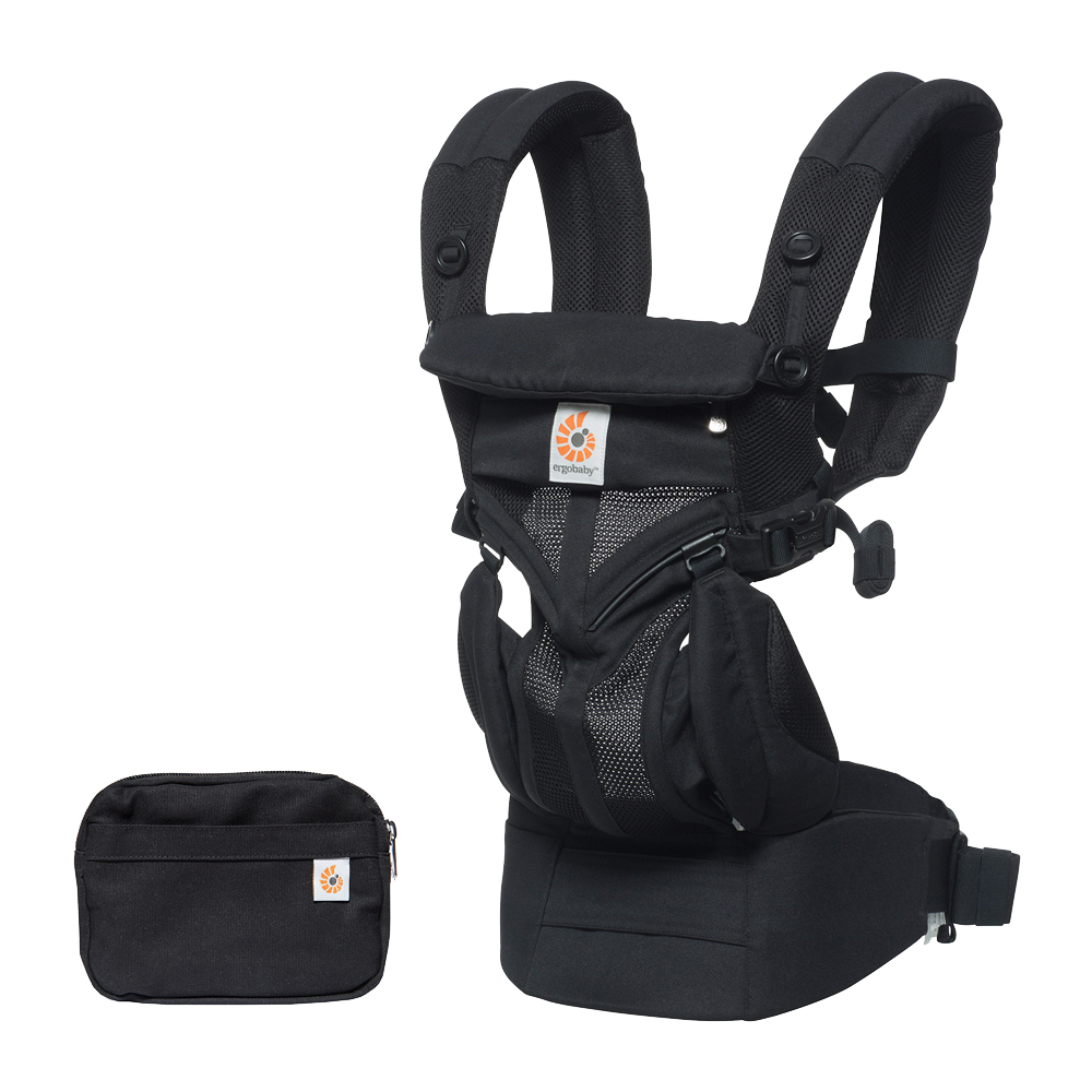 Рюкзак-кенгуру Ergobaby OMNI 360 Cool Air Mesh - Onyx Black эргорюкзак слинг omni breeze softflex mesh 4 положения ребенка светло серый