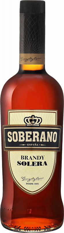 

Бренди Soberano, Solera, 1-8 лет, 36 %, 700 мл