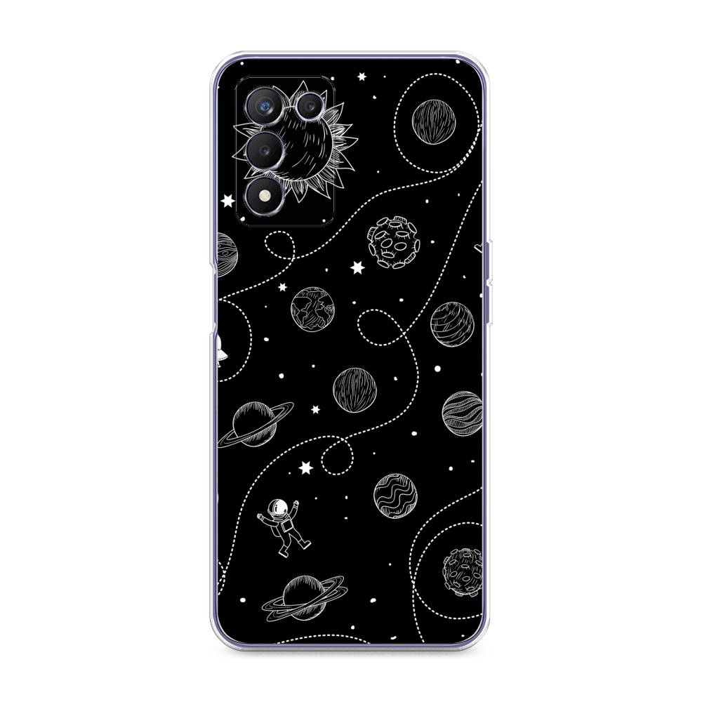 

Чехол Awog на Realme Q3s "В невесомости", Разноцветный, 257950-4