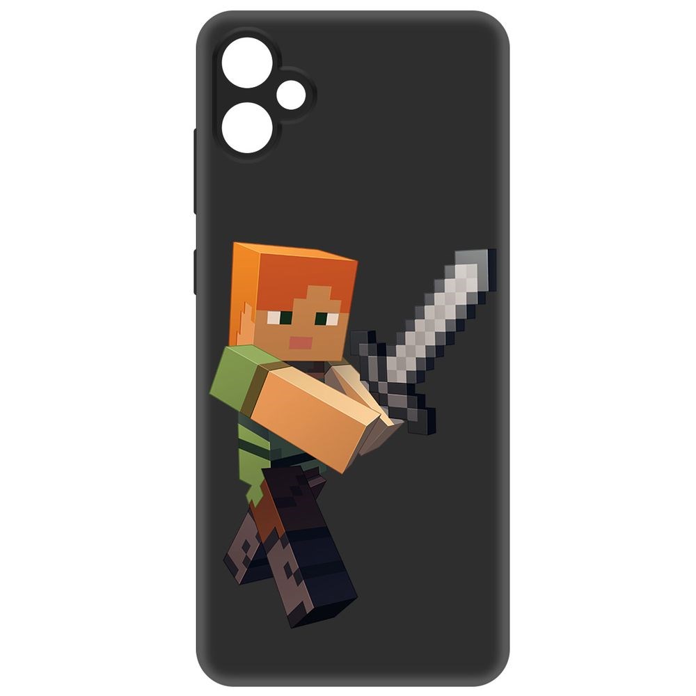 

Чехол-накладка Krutoff Soft Case Minecraft-Алекс для Samsung Galaxy A05 черный