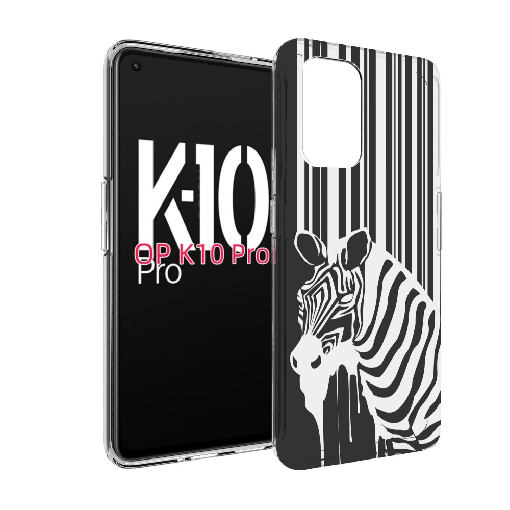 

Чехол MyPads Зебра для OPPO K10 Pro, Прозрачный, Tocco