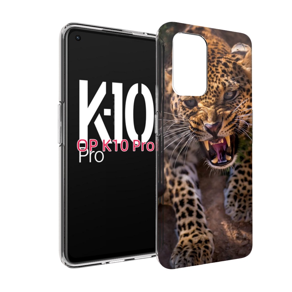 

Чехол MyPads Злой-гепард для OPPO K10 Pro, Прозрачный, Tocco