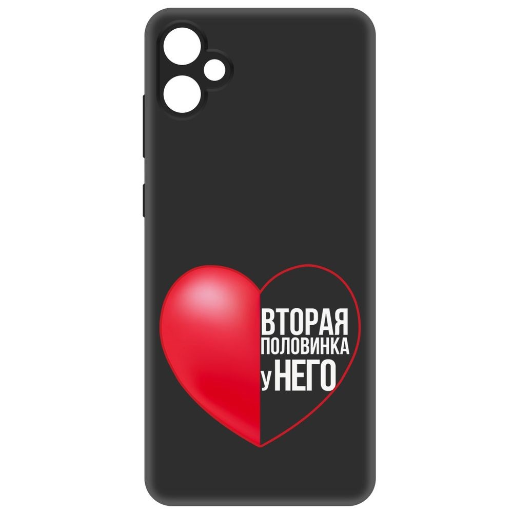 

Чехол-накладка Krutoff Soft Case Половинка у него для Samsung Galaxy A05 черный