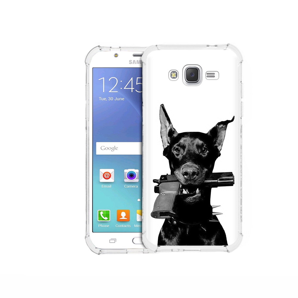 

Чехол MyPads Tocco для Samsung Galaxy J5 (2015) доберман с пистолетом (PT15272.579.331), Прозрачный, Tocco