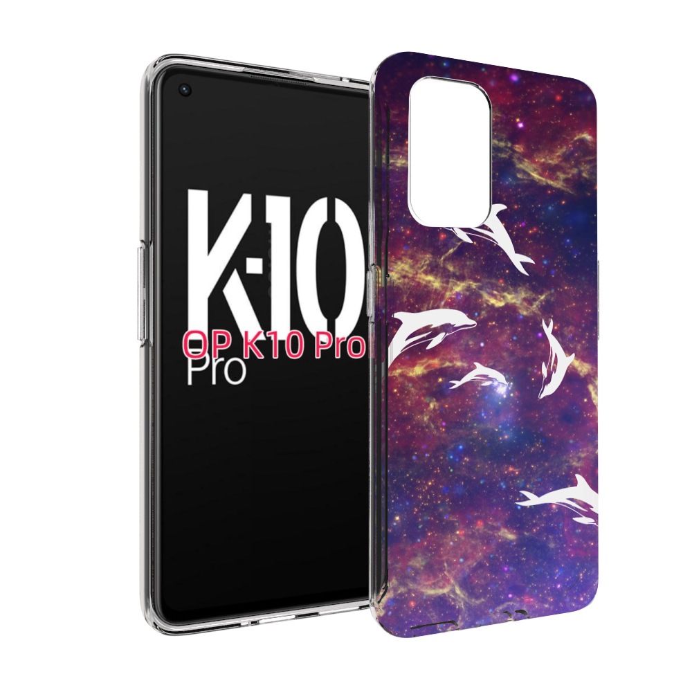 

Чехол MyPads Космические-дельфины для OPPO K10 Pro, Прозрачный, Tocco