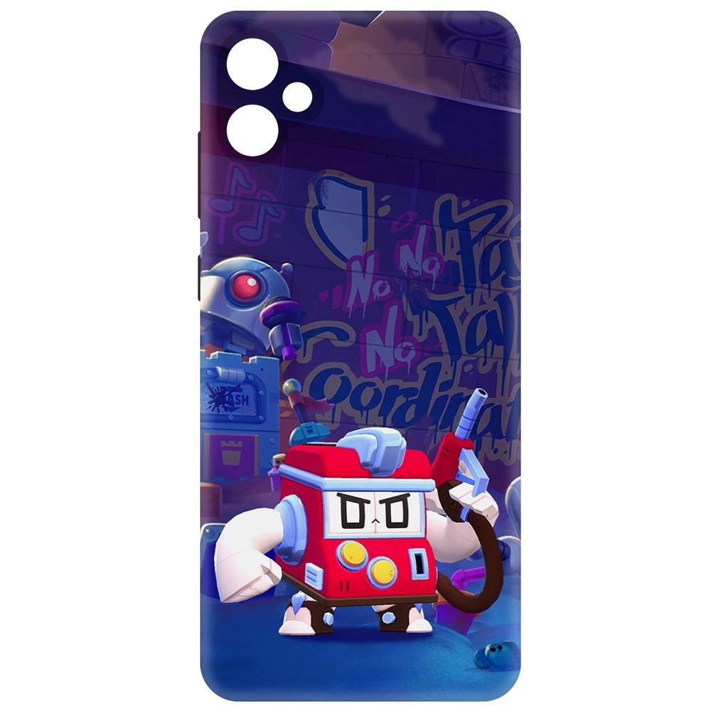 

Чехол-накладка Krutoff Soft Case Brawl Stars - V8-БИТ для Samsung Galaxy A05 черный