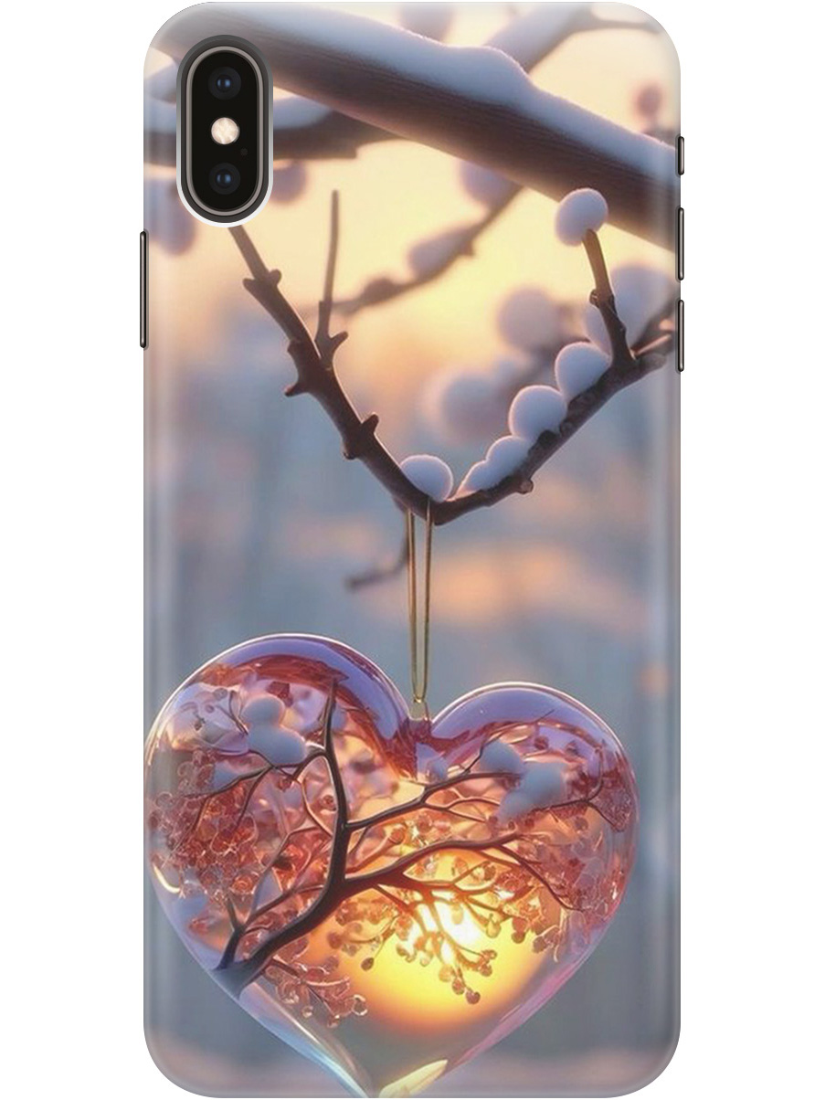 

Силиконовый чехол на Apple iPhone XS Max с принтом "Ледяное сердце", Прозрачный;белый;желтый;оранжевый, 719086291