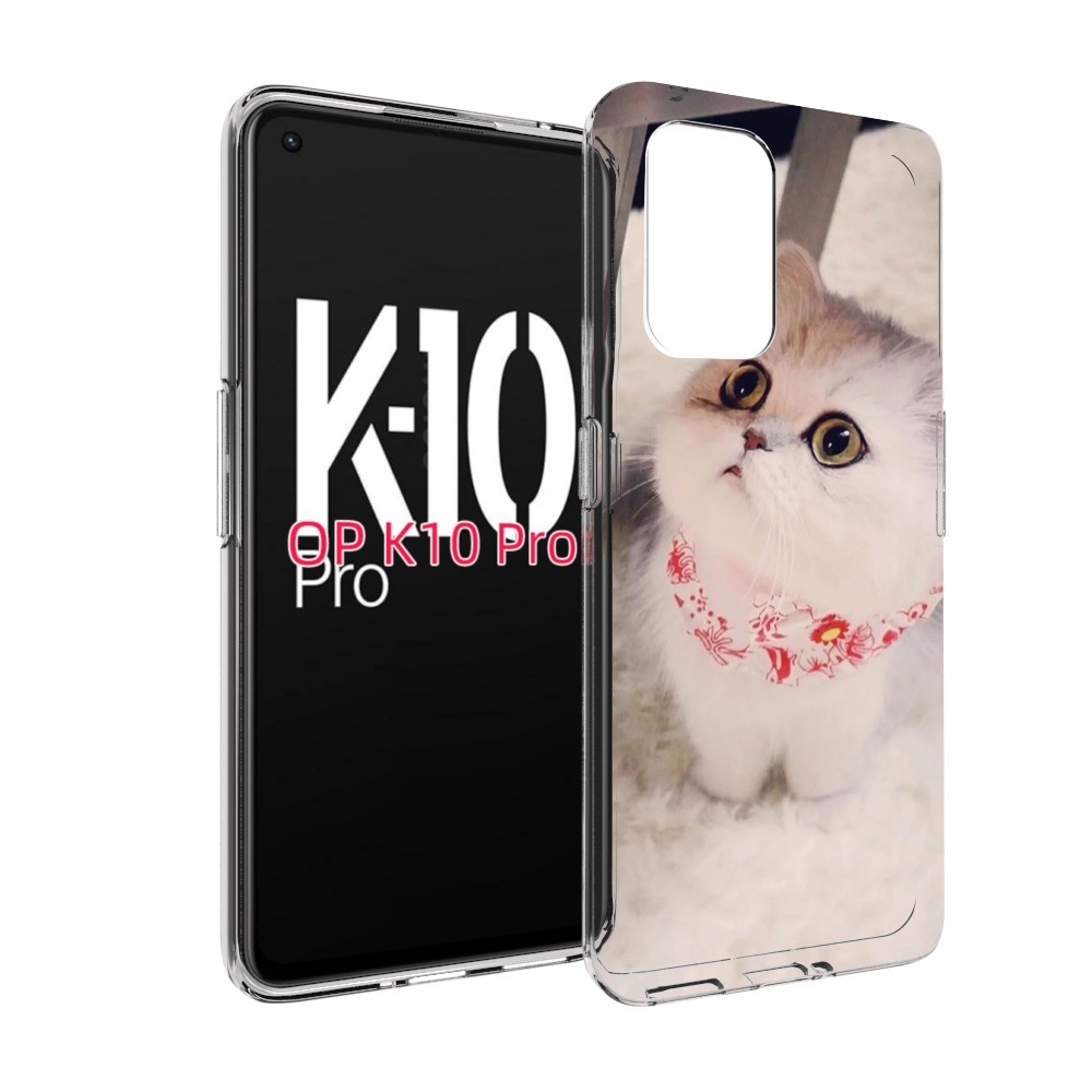 

Чехол MyPads Котеночек женский для OPPO K10 Pro, Прозрачный, Tocco