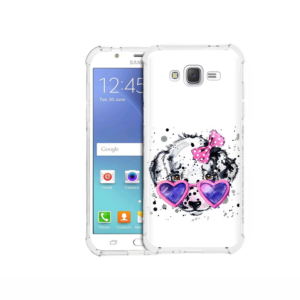 

Чехол MyPads Tocco для Samsung Galaxy J5 (2015) долматинец в очках (PT15272.579.337), Прозрачный, Tocco