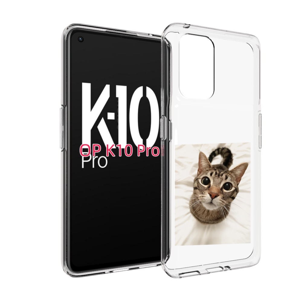 

Чехол MyPads Котик для OPPO K10 Pro, Прозрачный, Tocco