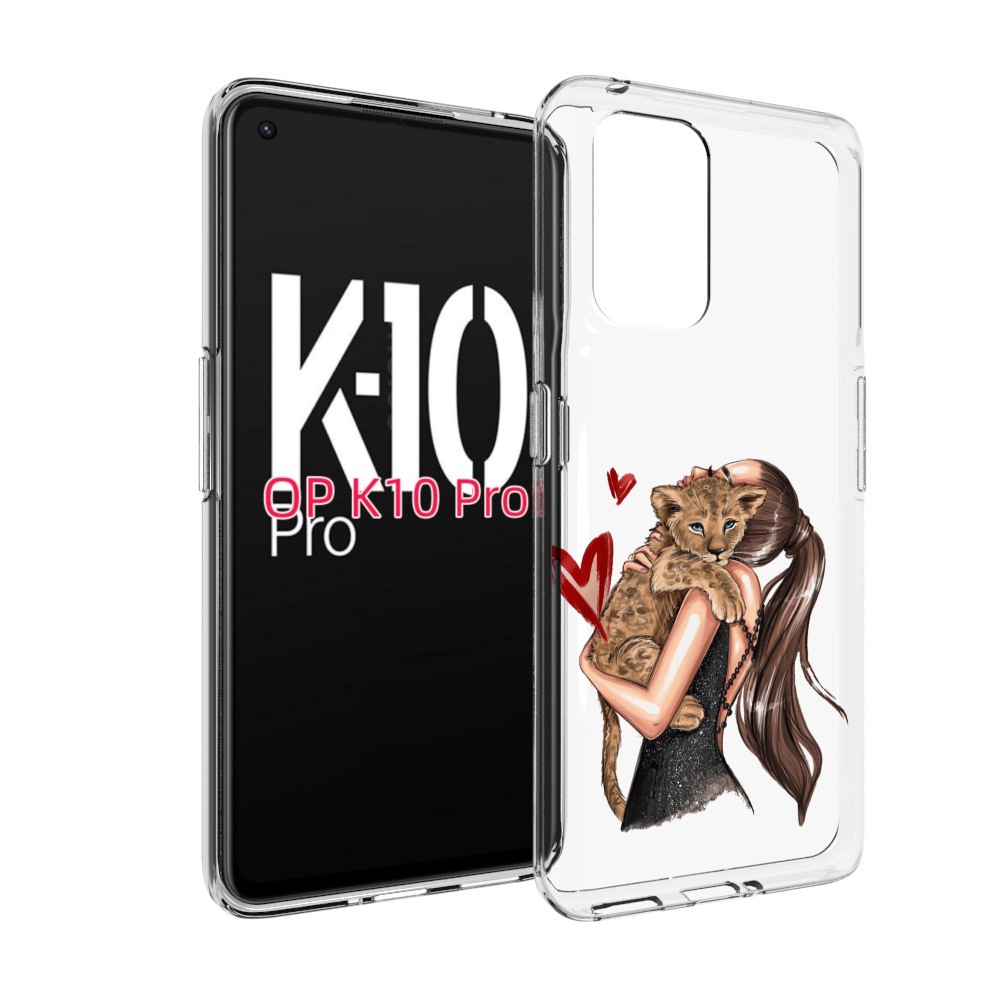 

Чехол MyPads Кошачья-любовь для OPPO K10 Pro, Прозрачный, Tocco