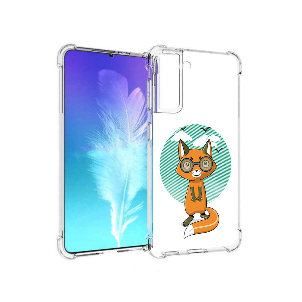 

Чехол MyPads Tocco для Samsung Galaxy S21 задумчивая лиса (PT157088.510.348), Прозрачный, Tocco