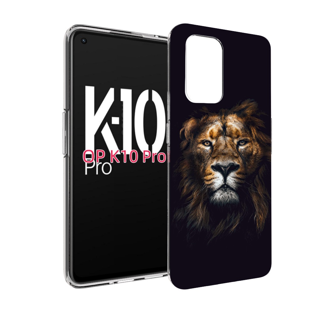 

Чехол MyPads Лев-в-тени мужской для OPPO K10 Pro, Прозрачный, Tocco
