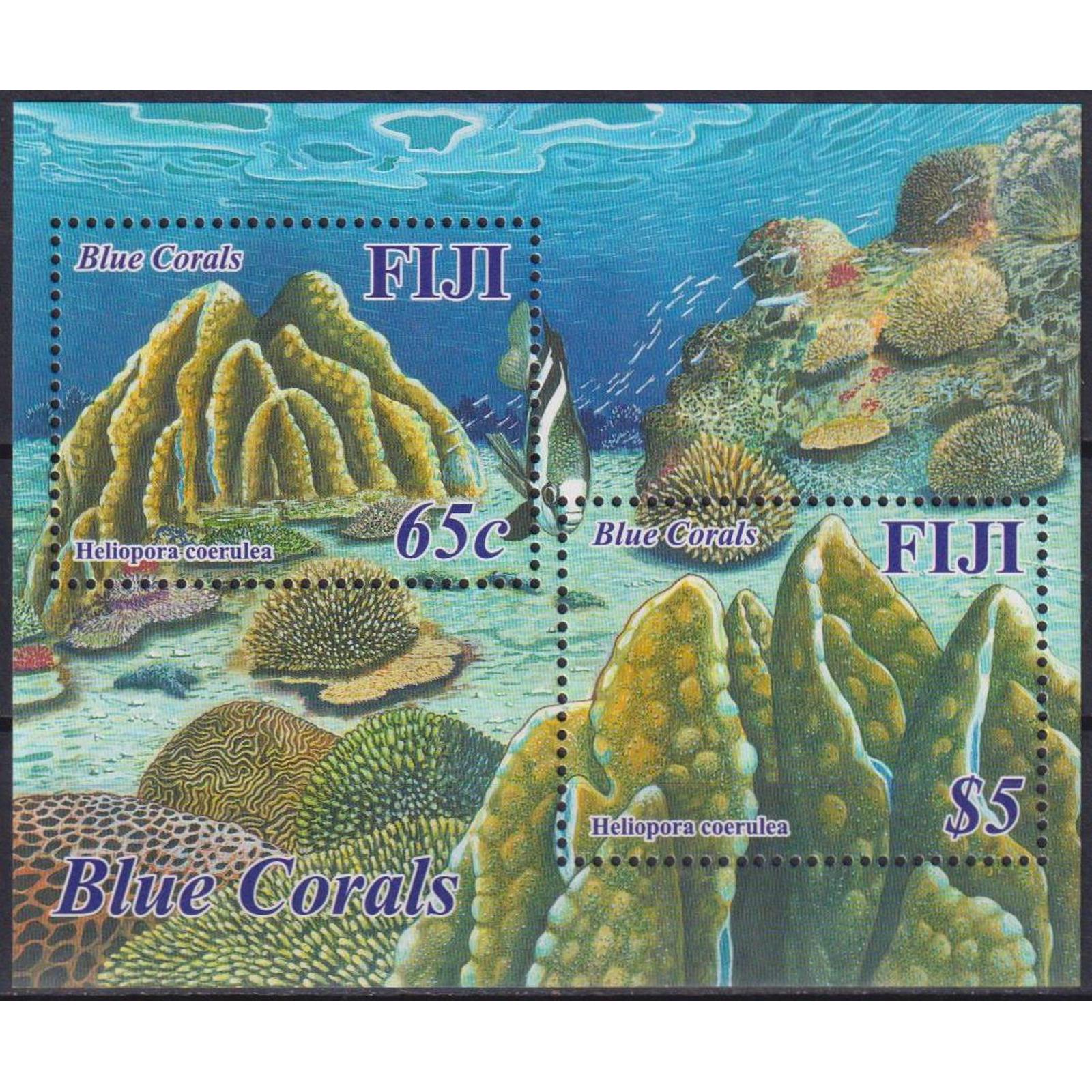 

Почтовые марки Фиджи Морская жизнь - Синие кораллы Морская фауна