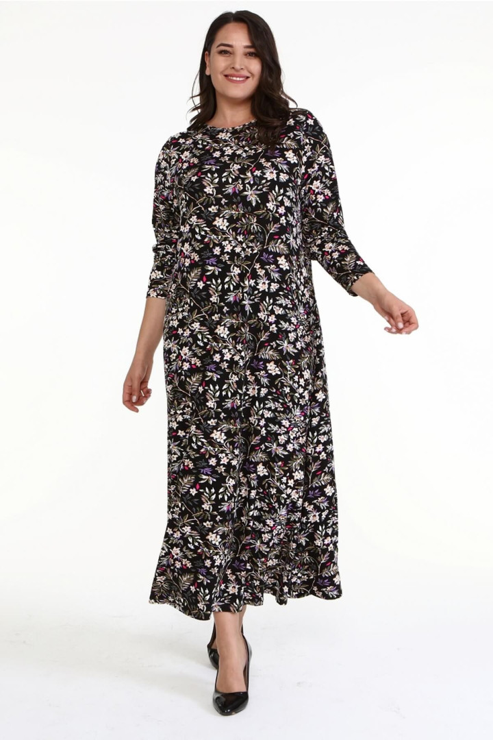 

Платье женское My Line Moda 1503 черное XL, Черный, 1503