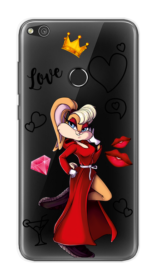 

Чехол на Honor 8 Lite/Huawei P8 Lite "Rich Lola Bunny", Красный;бежевый;оранжевый, 61550-6