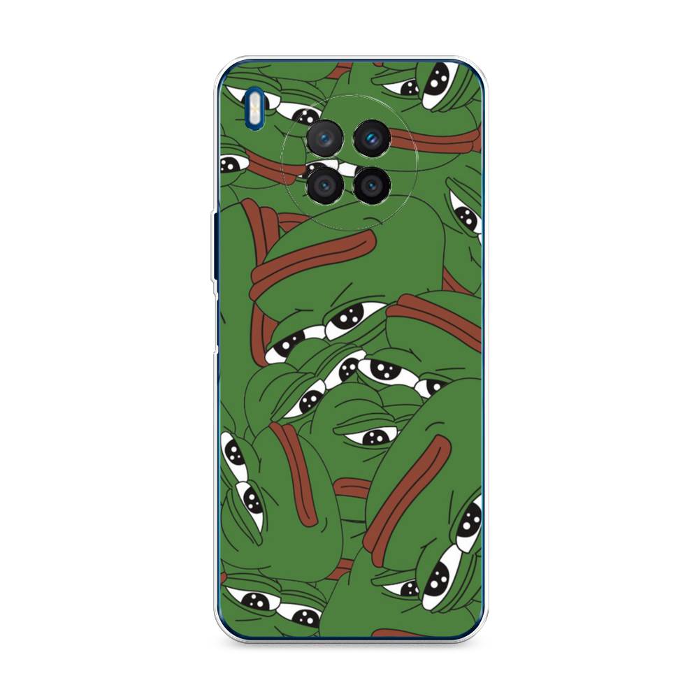 

Чехол Awog на Huawei Nova 8i "Печальный frog", Разноцветный, 6106350-9