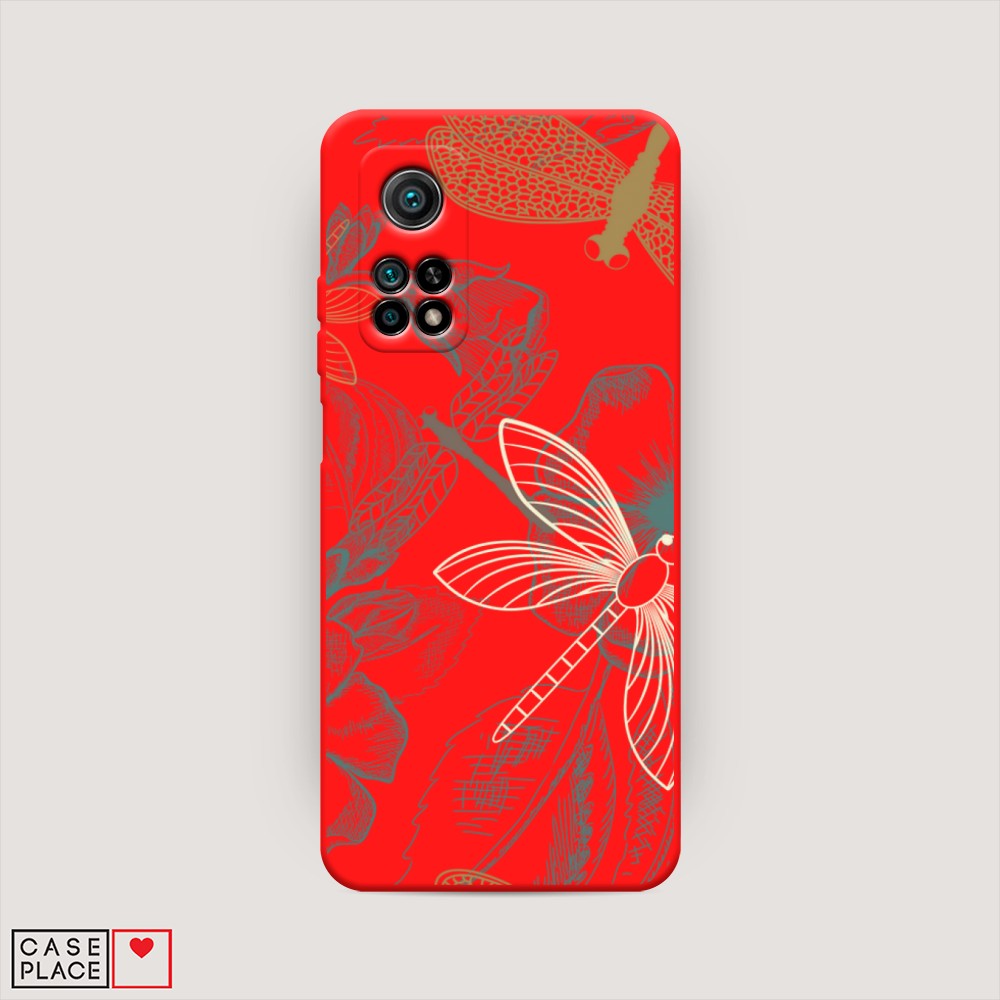 

Чехол Awog на Xiaomi Mi 10T/Mi 10T Pro "Тени стрекоз", Разноцветный, 39353-1