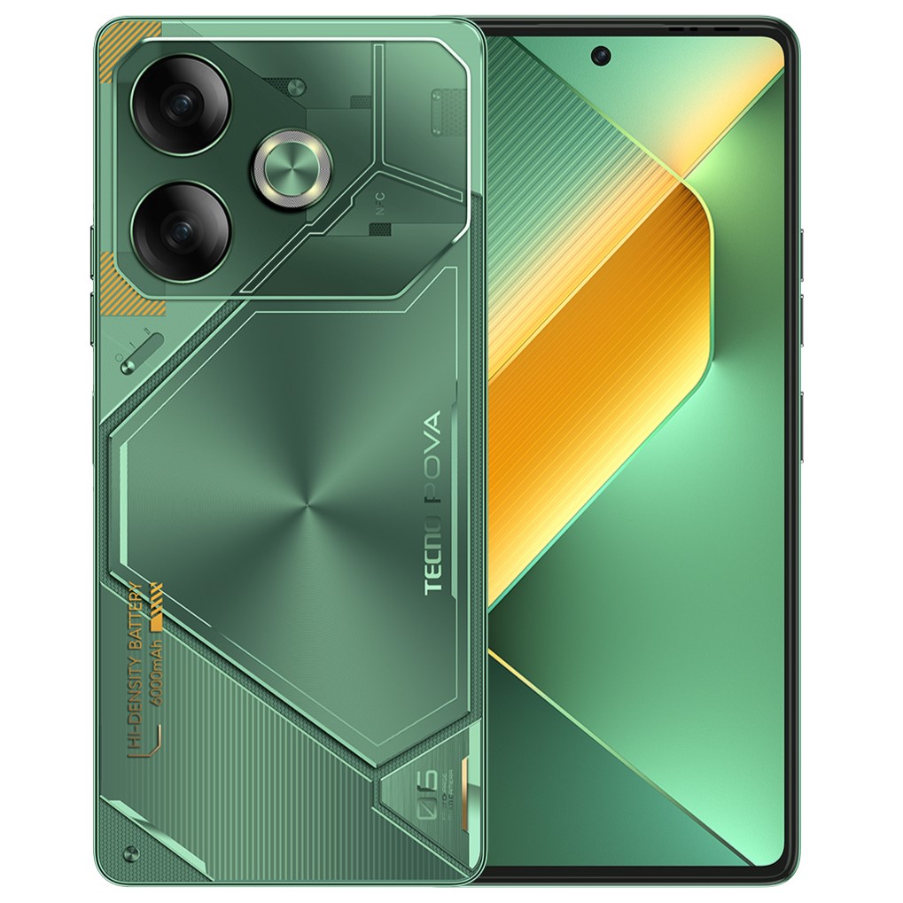 Смартфон Tecno Pova 6 12+256 Гб, Green, 1 шт. 100067758599