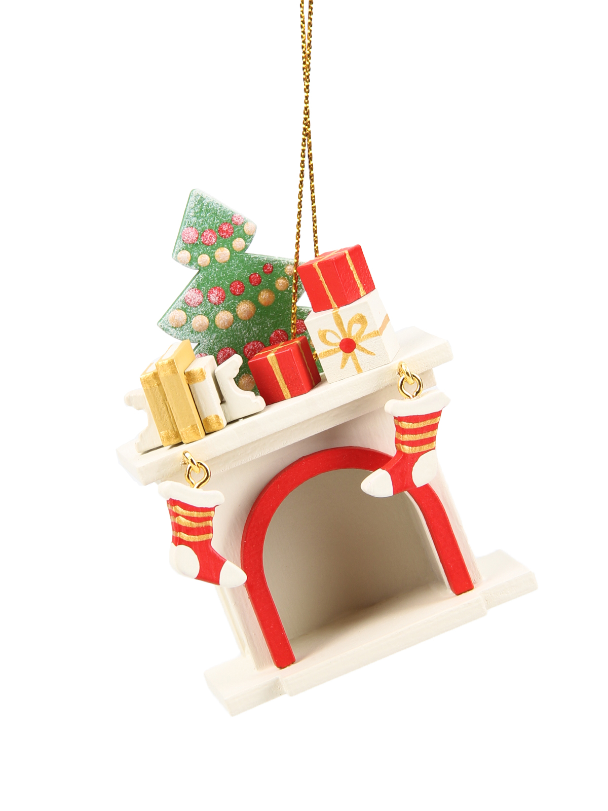 

Деревянная елочная игрушка Wood-souvenirs Камин 5,5см 1шт., CF_T_B_1013