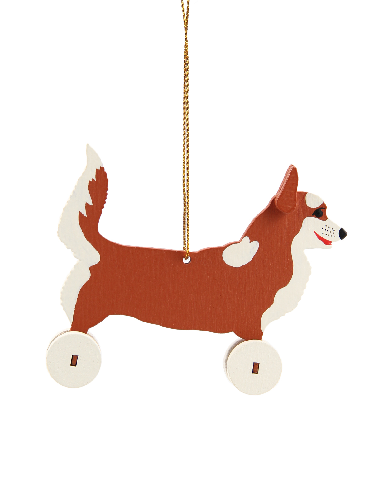 Елочная игрушка собака Wood-souvenirs T04182-WS/C2DF_Dog_Co_360-5 1 шт. разноцветная