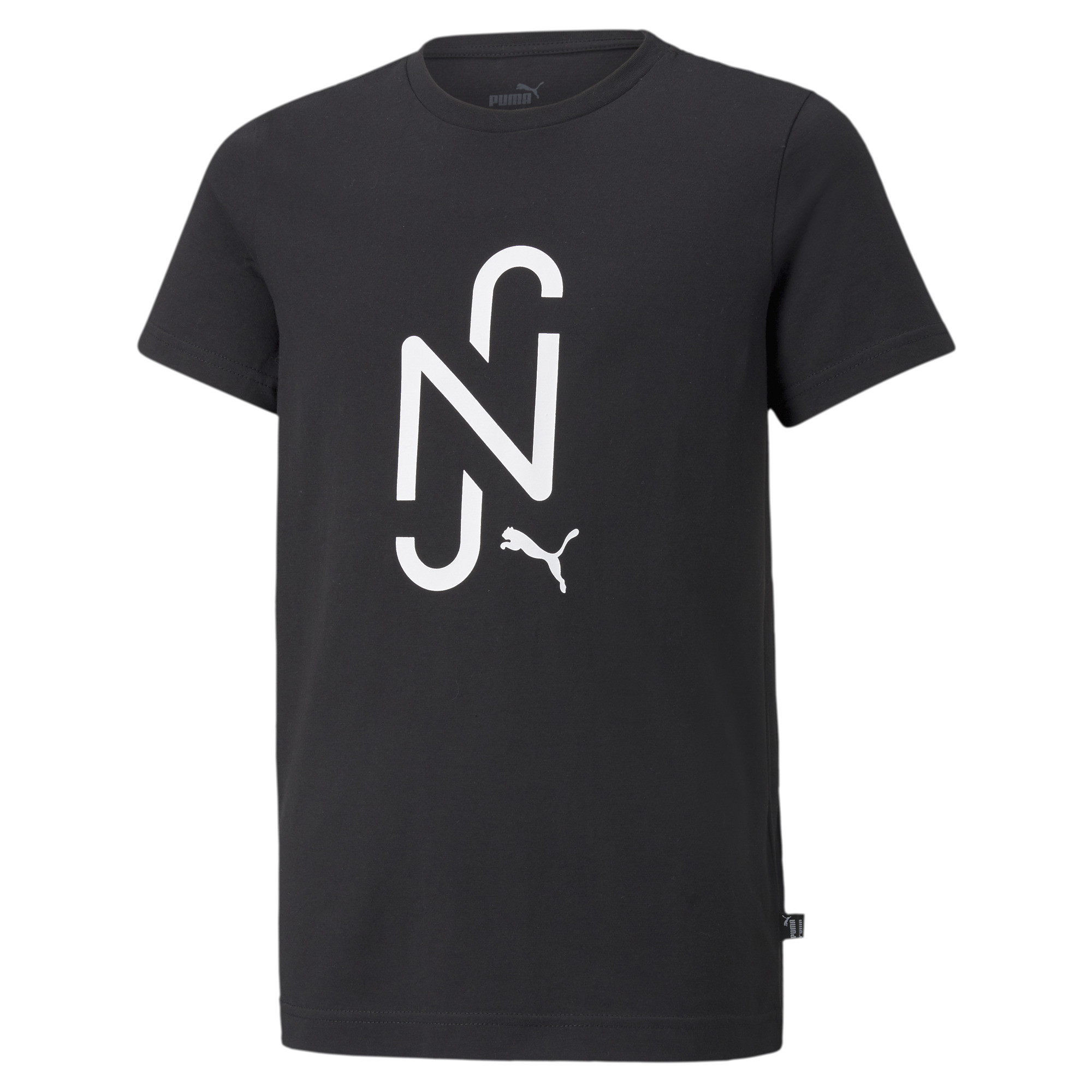 фото Футболка puma njr 2.0 logo tee jr 60554001 цв.черный р. 128