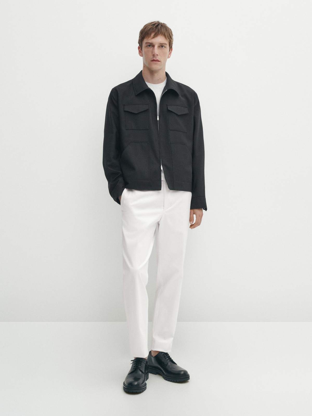 

Брюки мужские Massimo Dutti 0070/680-I2024 бежевые 48 EU, Бежевый, 0070/680-I2024