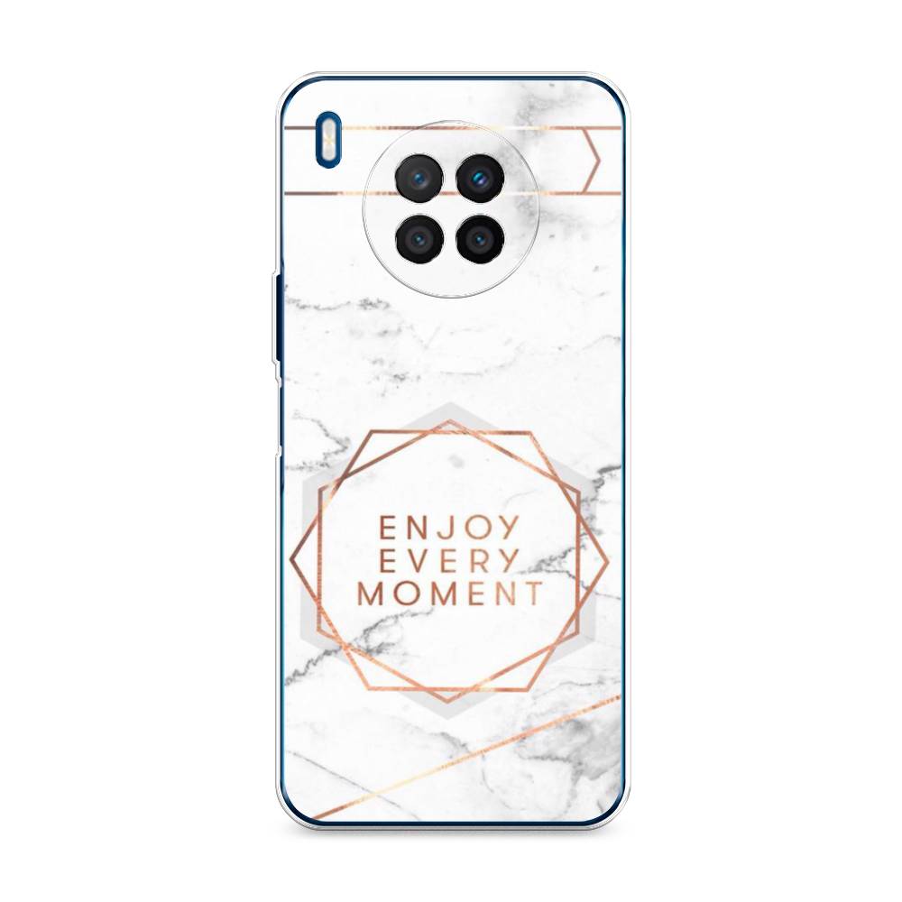

Чехол Awog на Huawei Nova 8i "Enjoy every moment мрамор", Разноцветный, 6106350-7