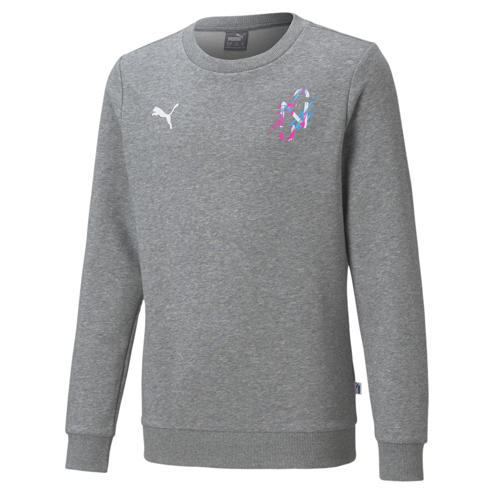 

Свитшот Puma NEYMAR JR CREATIVITY Crew Sweat Jr Mediu 60556306 цв.серый р. 140, 60556306