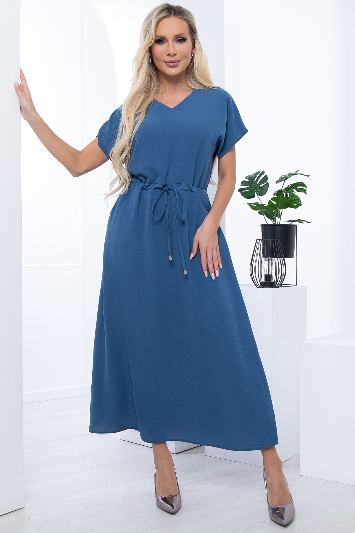 Платье женское LT Collection Лина синее 46 RU