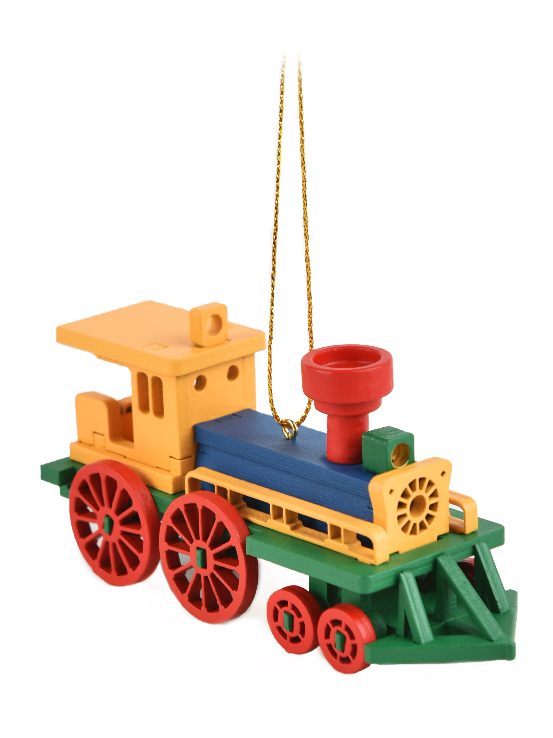 Елочная игрушка паровозик Wood-souvenirs T04202-WS/PopL_RL_0_6029 1 шт. разноцветная