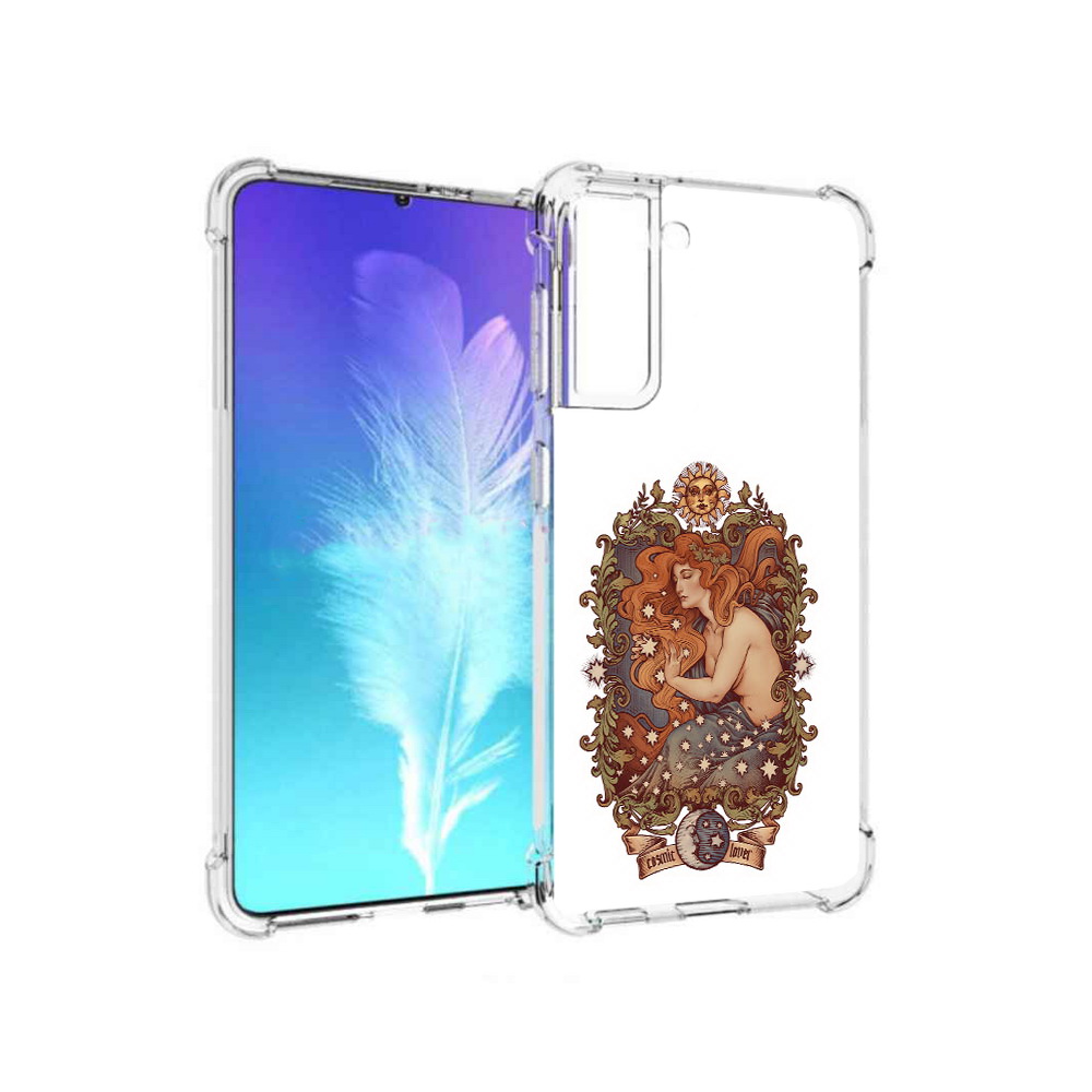 

Чехол MyPads Tocco для Samsung Galaxy S21 звездная девушка абстракция (PT157088.510.351), Прозрачный, Tocco