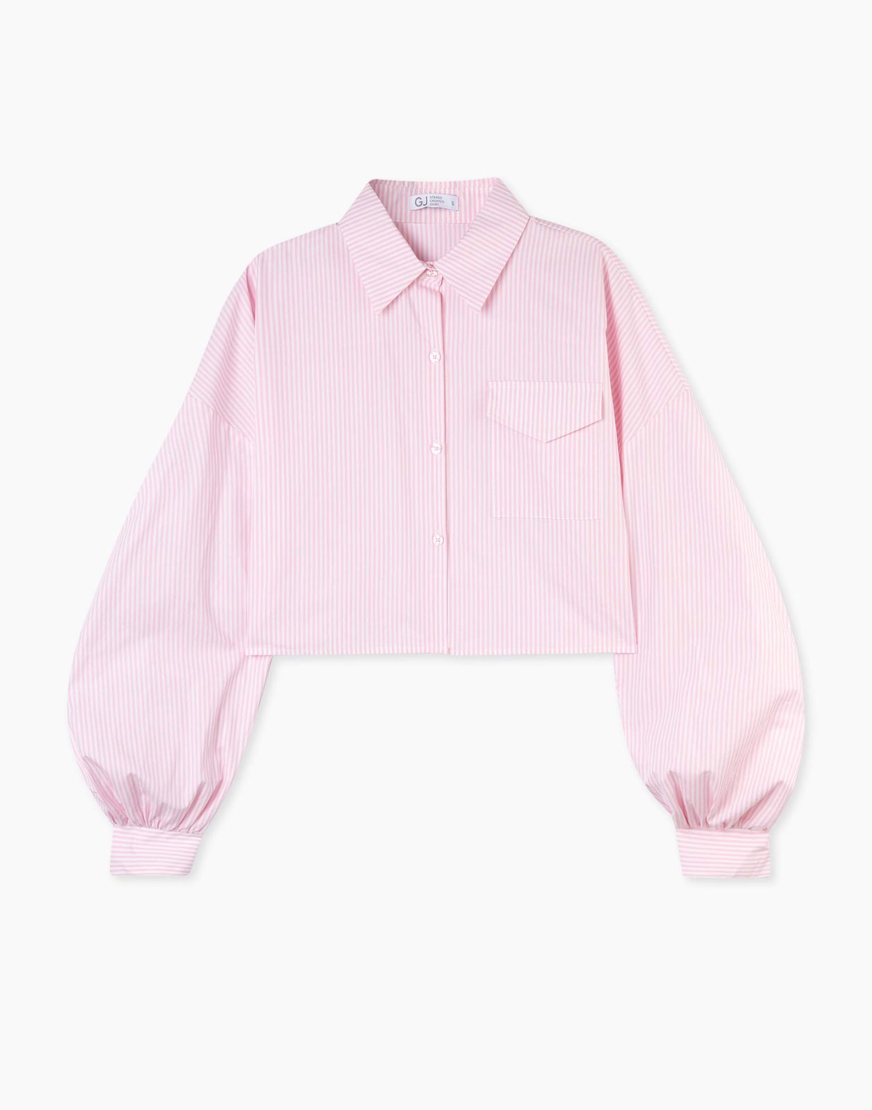 Рубашка женская Gloria Jeans GWT003971 белый/розовый S/170