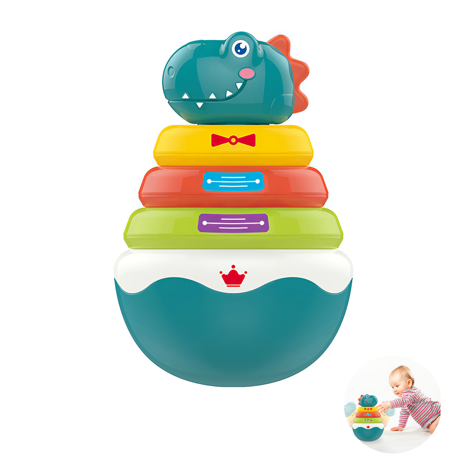 

Неваляшка-пирамидка Kaichi Дракончик