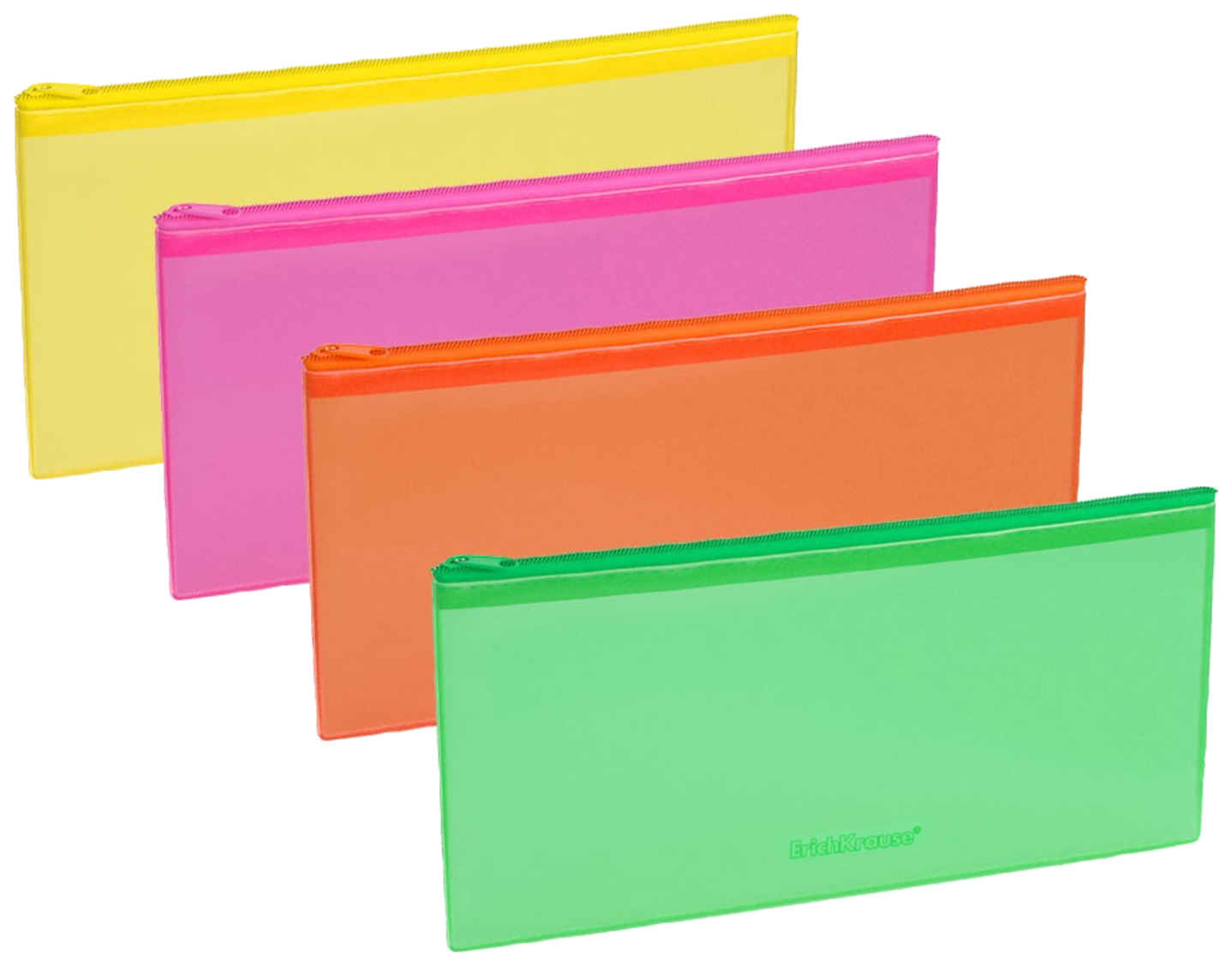 

Пенал на молнии (225х115 мм) ErichKrause Matt Neon, мягкий, ПВХ, микс, В ассортименте