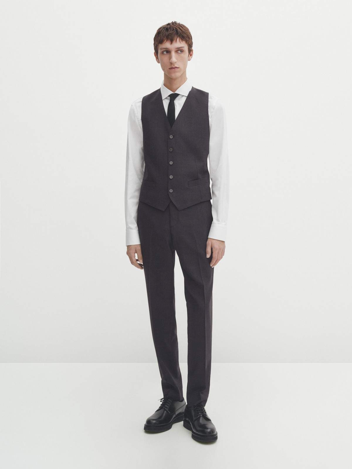 

Брюки мужские Massimo Dutti 0071/611-I2024 серые 48 EU, Серый, 0071/611-I2024