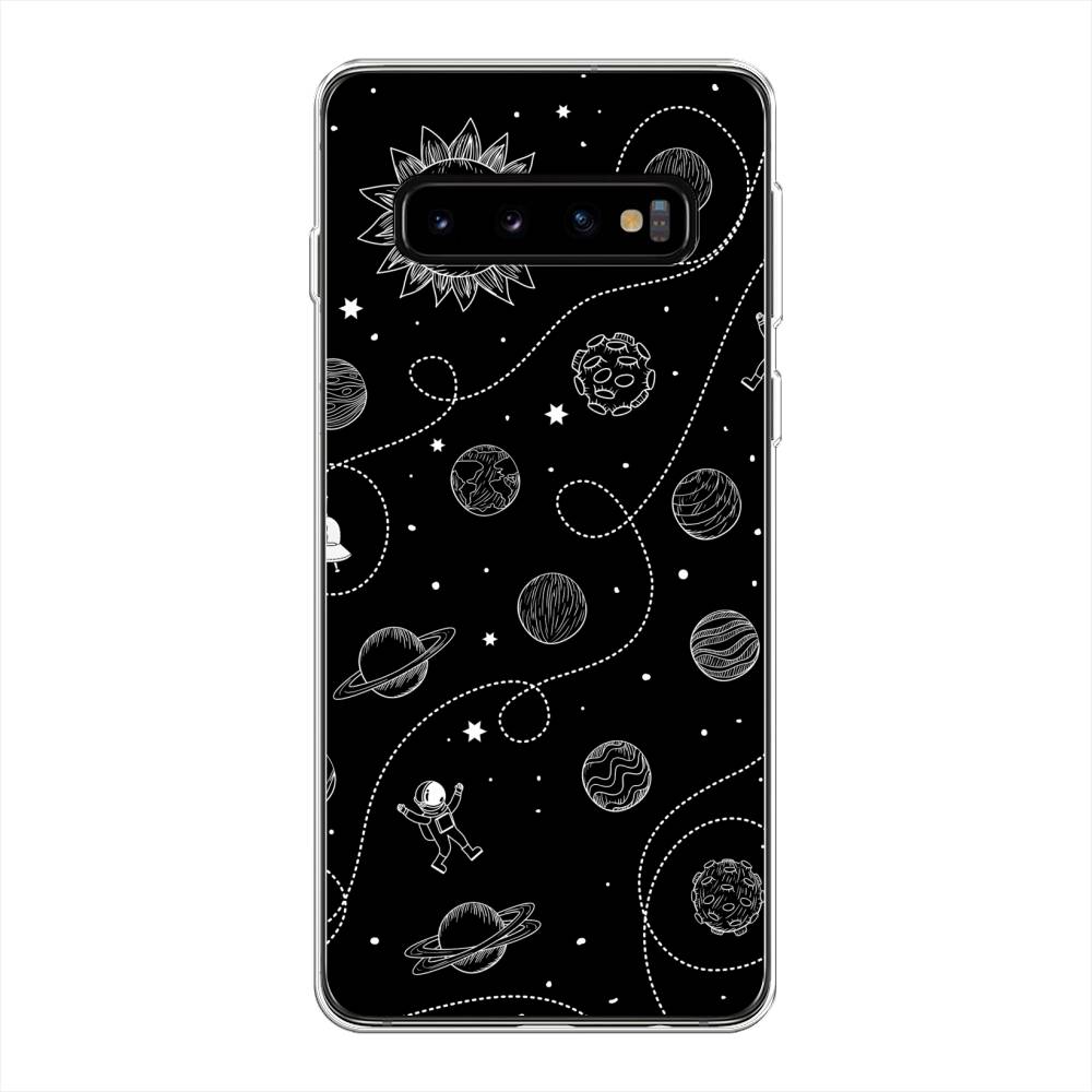 

Чехол Awog на Samsung Galaxy S10 Plus "В невесомости", Разноцветный, 27150-4