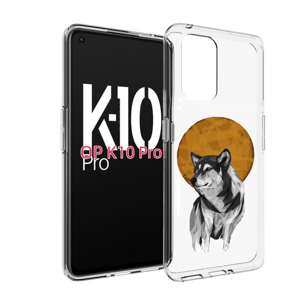 

Чехол MyPads Лунный волк для OPPO K10 Pro, Прозрачный, Tocco