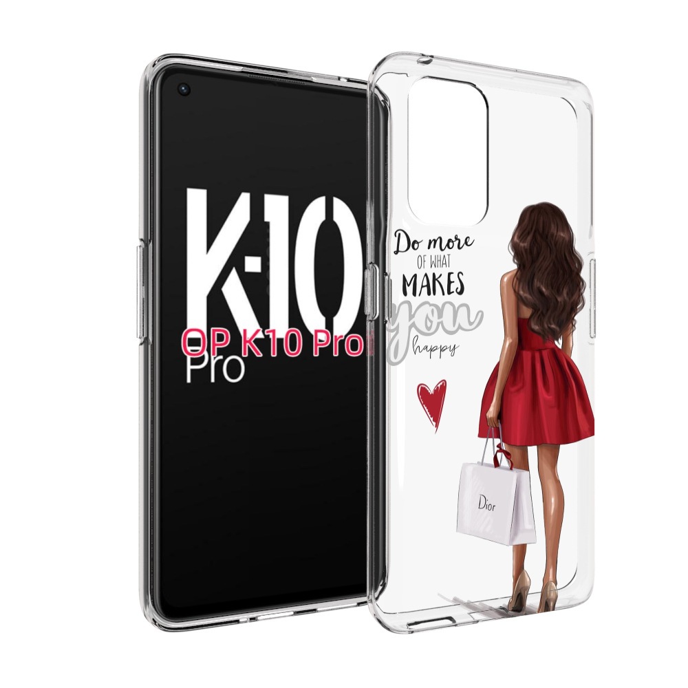 

Чехол MyPads Маленькие-радости женский для OPPO K10 Pro, Прозрачный, Tocco