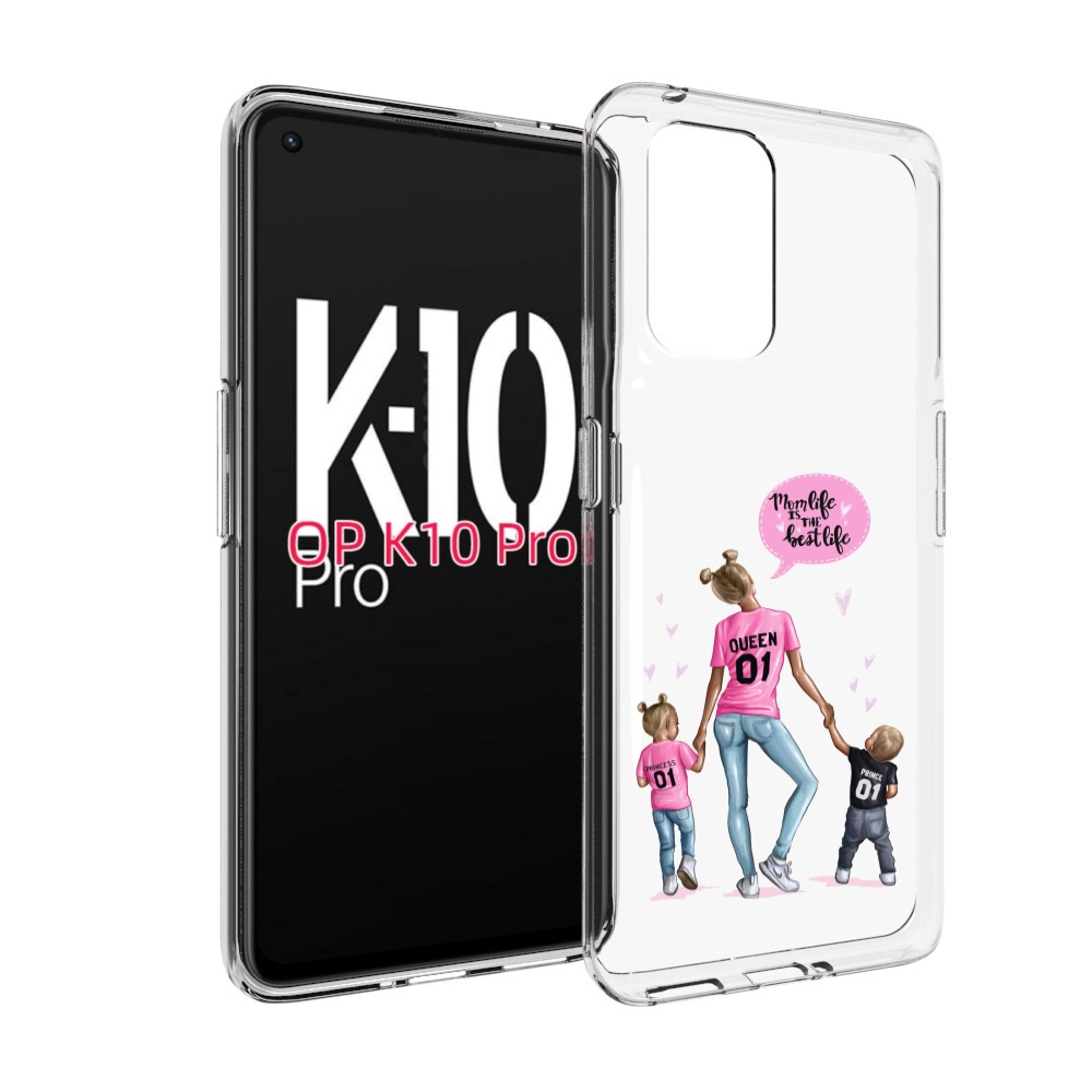 

Чехол MyPads Мама-королева женский для OPPO K10 Pro, Прозрачный, Tocco