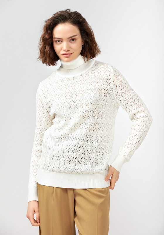 

Свитер женский Vivawool 311818 белый 50 RU, 311818