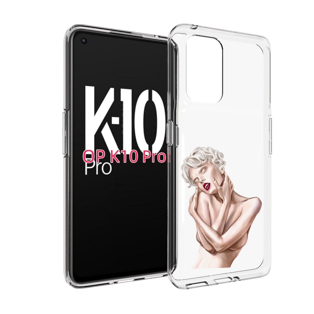 

Чехол MyPads Мигера женский для OPPO K10 Pro, Прозрачный, Tocco