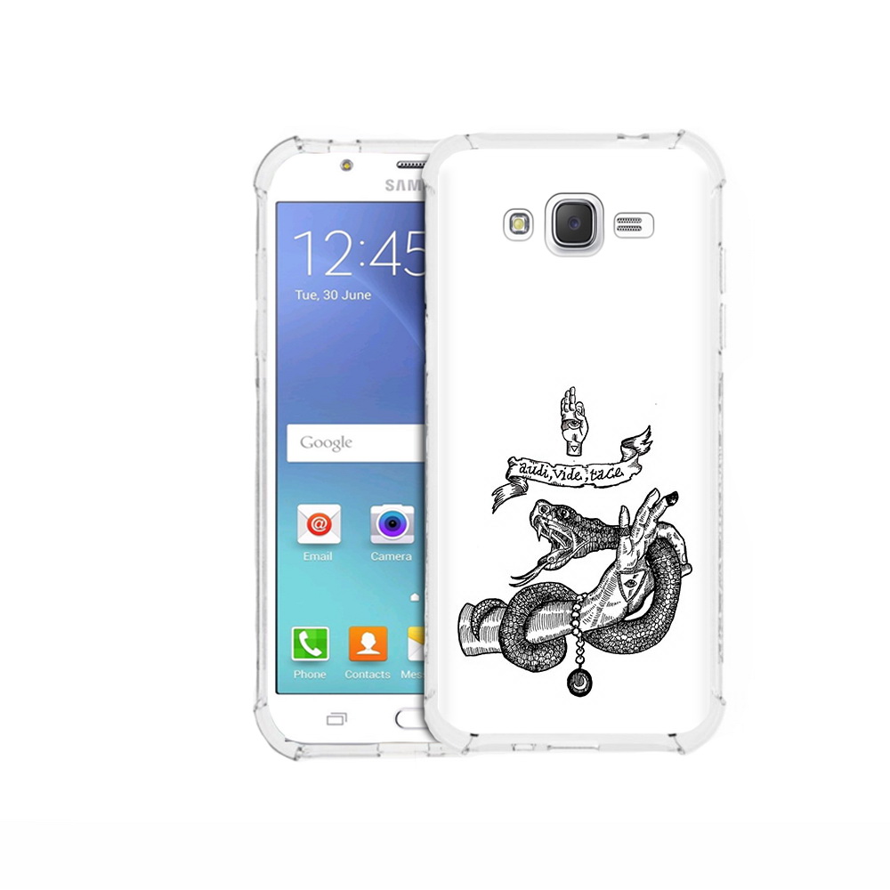 

Чехол MyPads Tocco для Samsung Galaxy J5 (2015) змея на руке рисунок (PT15272.579.366), Прозрачный, Tocco
