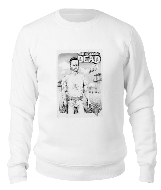 

Свитшот унисекс Printio The walking dead белый M, The walking dead