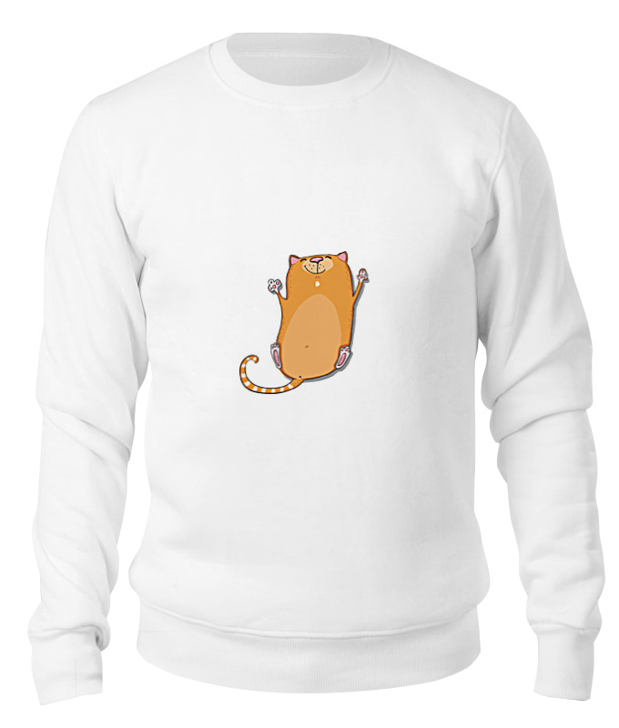 

Свитшот унисекс Printio Рыжий кот белый M, Рыжий кот