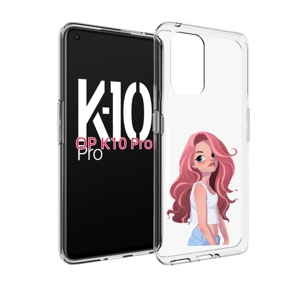 

Чехол MyPads Мультяшный-арт-девушки женский для OPPO K10 Pro, Прозрачный, Tocco