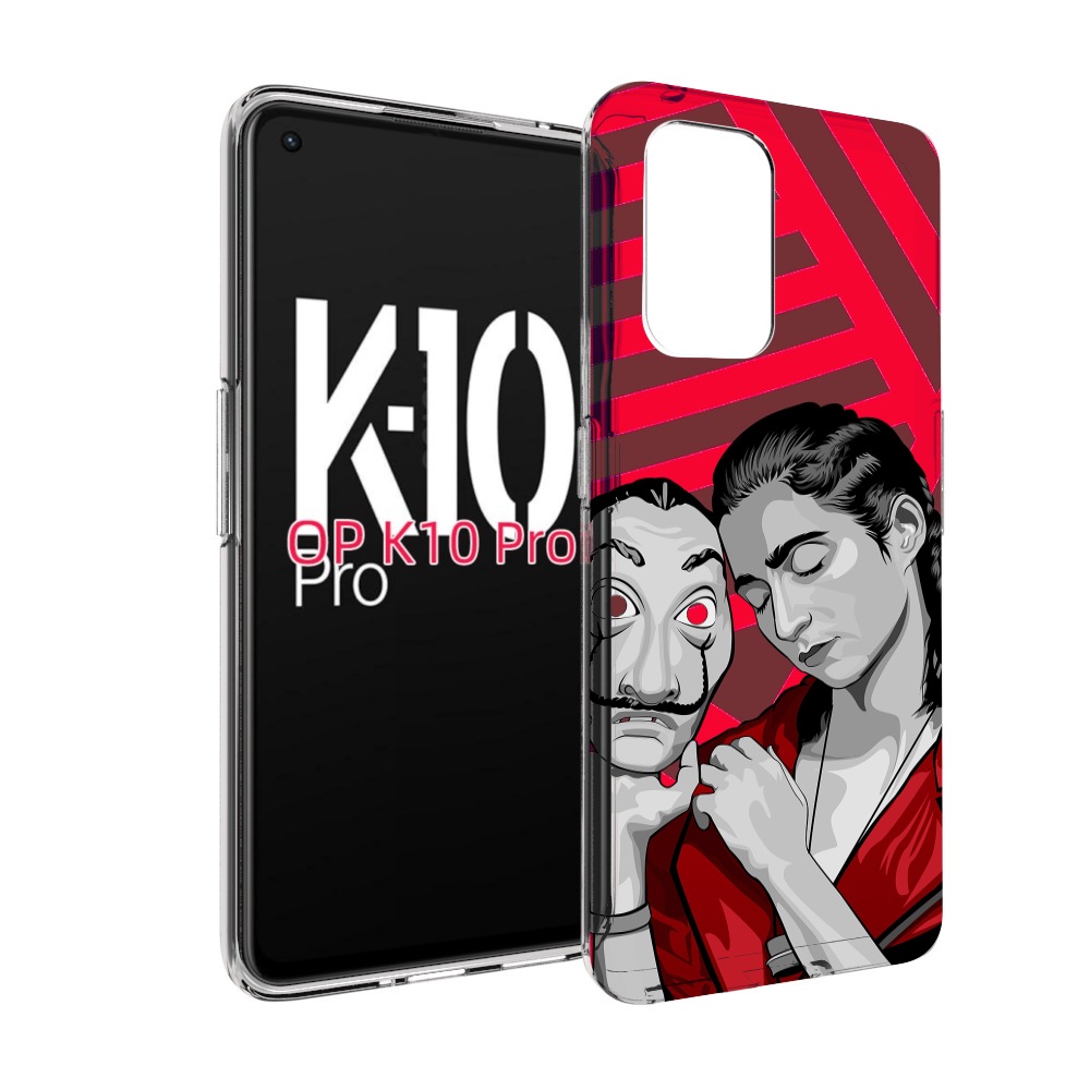 

Чехол MyPads Найроби-бумажного-дома для OPPO K10 Pro, Прозрачный, Tocco