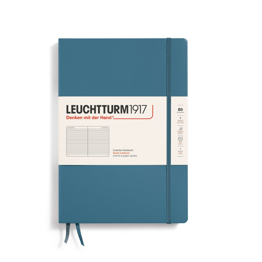 

Блокнот Leuchtturm1917 Classic Composition 366182 109л, в линейку, B5, твердая обложка